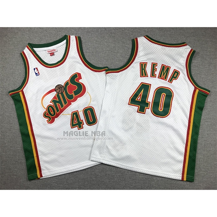 Maglia
 Shawn Kemp NO 40 Bambino
 Seattle SuperSonics Throwback
 Historic Bianco
